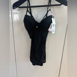 Pearl Black Lace Lingerie